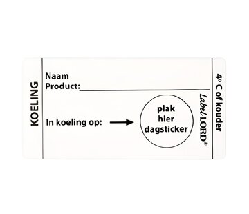 Labellord Labellord Flushlabel Koeling 4°C