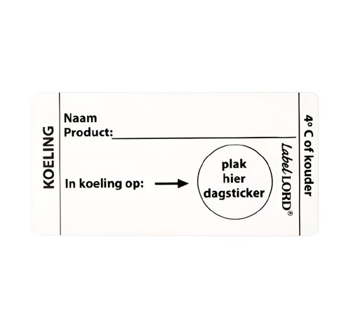 Labellord Labellord Flushlabel Koeling 4°C