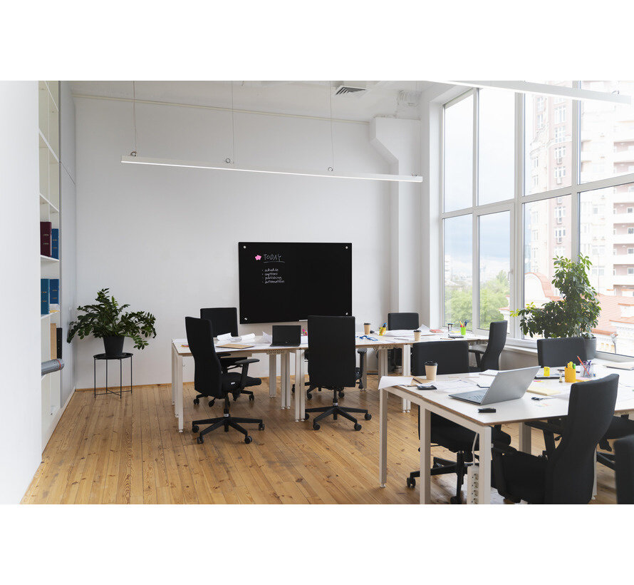 Scritto Whiteboard Glas Zwart