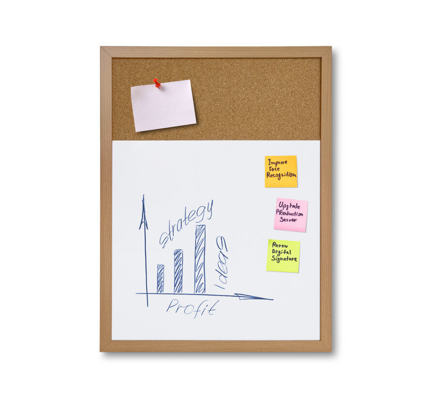 Whiteboard Hout / Prikbord - Combinatiebord