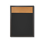 Whiteboard Hout Zwart / Prikbord - Combinatiebord