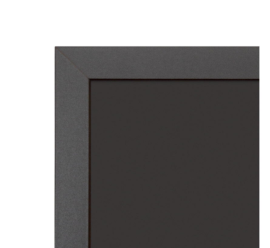 Whiteboard Hout Zwart / Prikbord - Combinatiebord