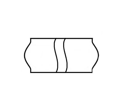 Etiketten 26x12 permanent met security cut - wit - 36 rollen