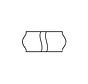 Etiketten 26x12 permanent met security cut - wit - 36 rollen