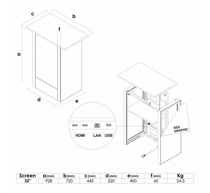 Digital Counter Futuro 32"
