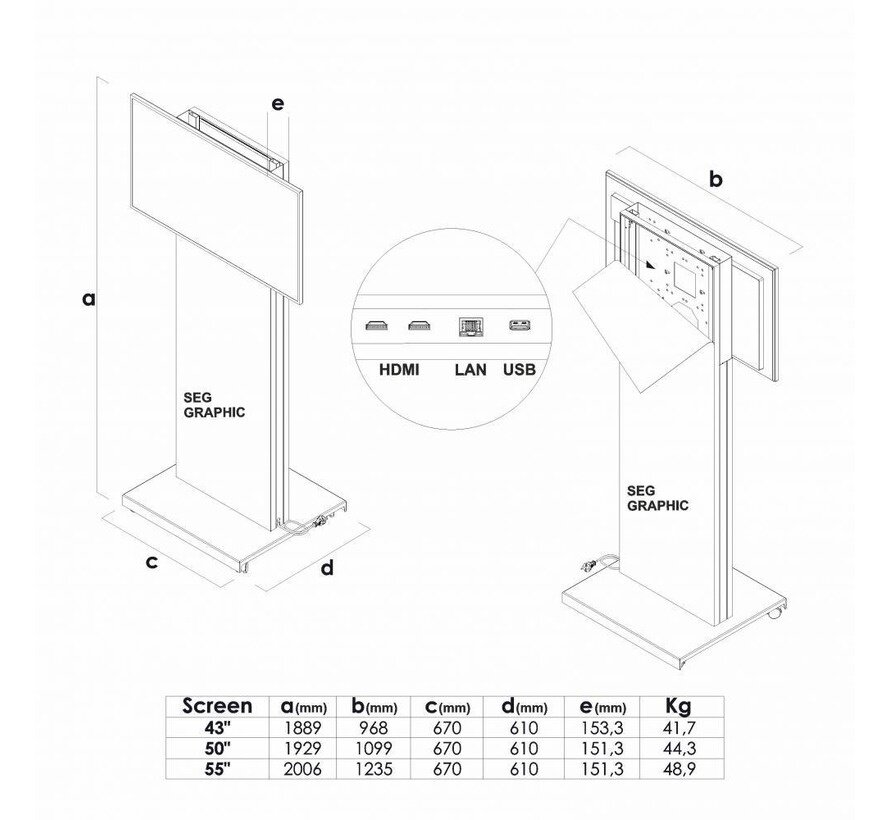 Digitale Etalage Display Met Print