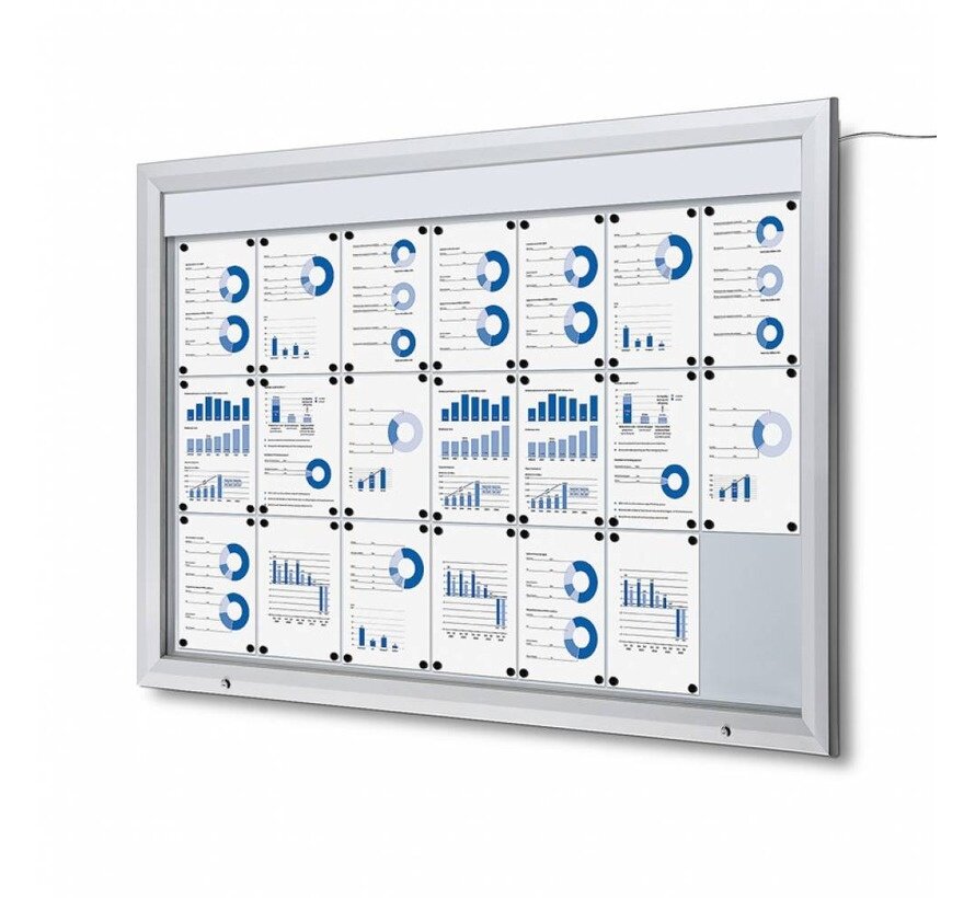Vergrendelbaar Notitiebord Outdoor LED