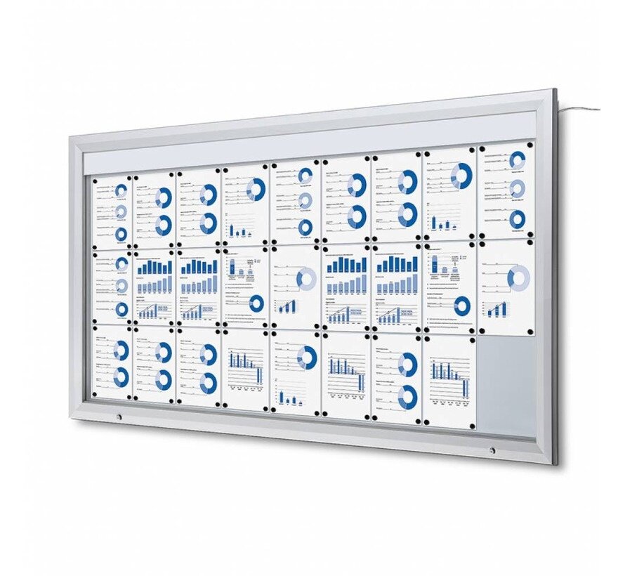 Vergrendelbaar Notitiebord Outdoor LED