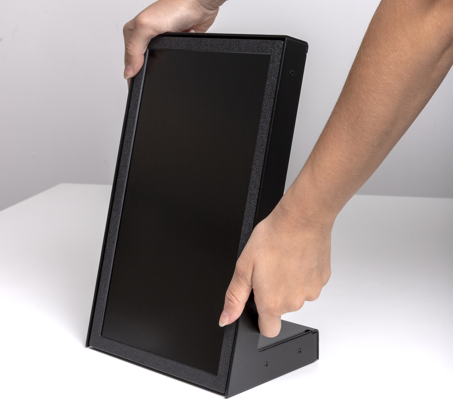 Digitale Tafeldisplay met 13″ UHD‑scherm | Digital Countertop Baliedisplay