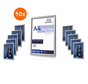 10x Kliklijsten A4 Zilver 25mm | Wissellijst A4 Zilver 25mm Ecom - 10 stuks