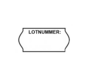 Etiketten 26x12 bedrukt Lotnunnmer: 36 rol