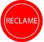 Sticker RECLAME - Rood - 28mm rond - 500/rol