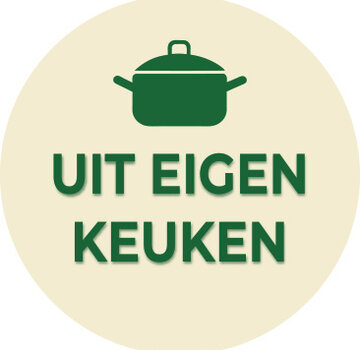 Sticker 'Uit Eigen Keuken' - 28mm rond - 500/rol