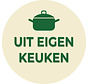 Sticker 'Uit Eigen Keuken' - 28mm rond - 500/rol