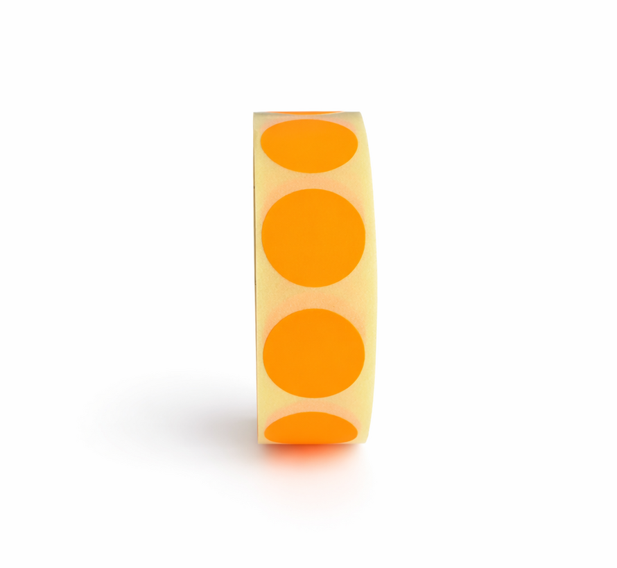 Afprijssticker - Gekleurde Sticker Rond 19mm - 1000/rol