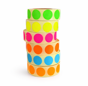 Afprijssticker - Gekleurde Sticker Rond 19mm - 1000/rol