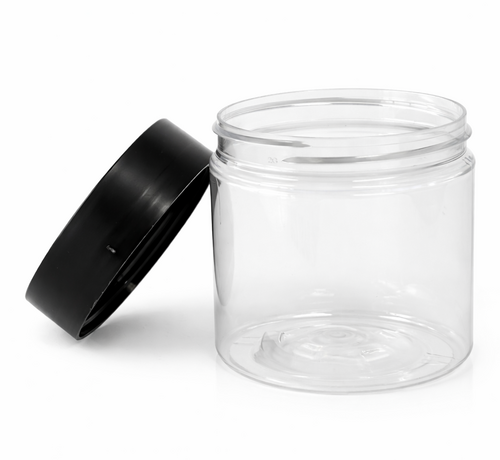 PET potten 250 ml incl. deksels