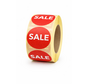 Sticker SALE 32mm - rood/wit - 500/rol