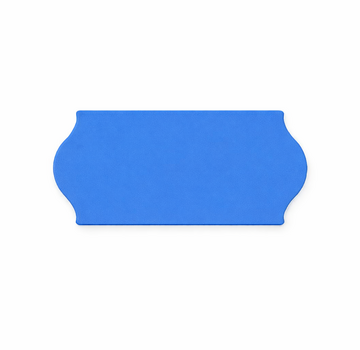 Prijsetiket 26x12 Blauw Permanent