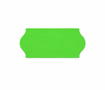 Contact prijsetiketten 26x12 /25x12 fluor groen - 1ds à 36 rol