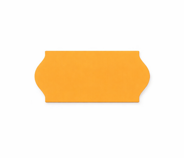 Contact prijsetiketten 26x12/ 25x12 fluor oranje - 1ds à 36 rol