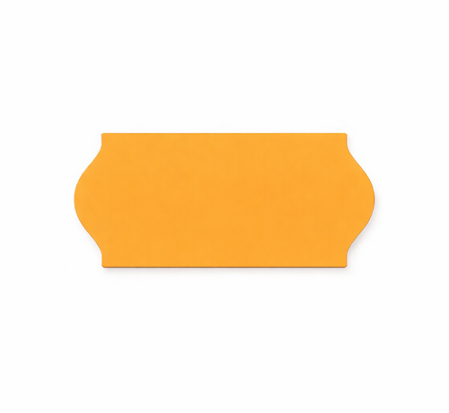 Prijsetiketten Universeel 26x12 oranje - 1 ds à 36 rol