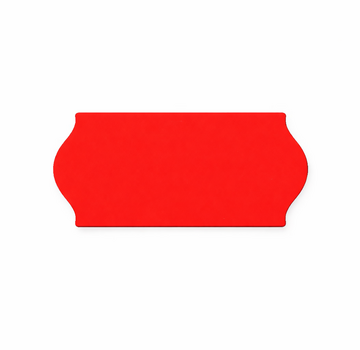 Contact prijsetiketten 26x12 /25x12 fluor rood - 1ds à 36 rol -