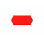Prijstangetiketten 26x12 rood Universeel - 36 rollen