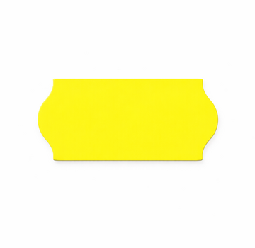 BLITZ prijsetiketten 22x12 fluor geel - 1 ds à 42 rol -