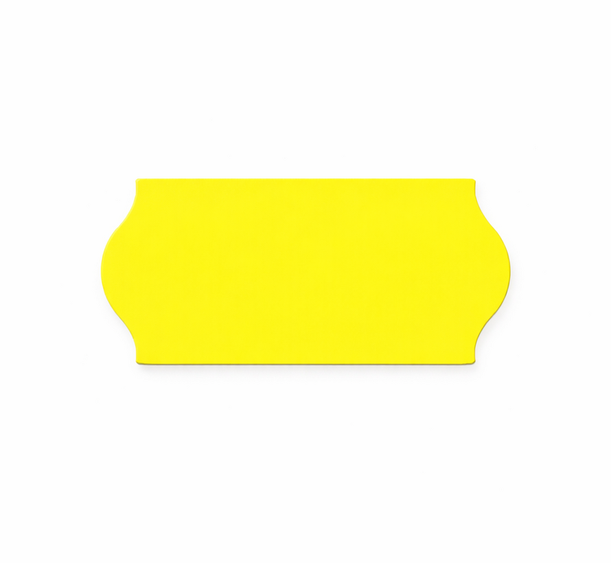 prijsetiketten 22x12 fluor geel - 45 rollen