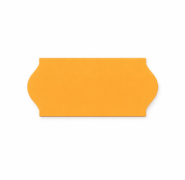 METO prijsetiketten 22x12 fluor oranje - 42 rollen