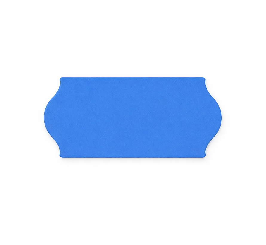 prijsetiketten 22x12 blauw - 42 rollen