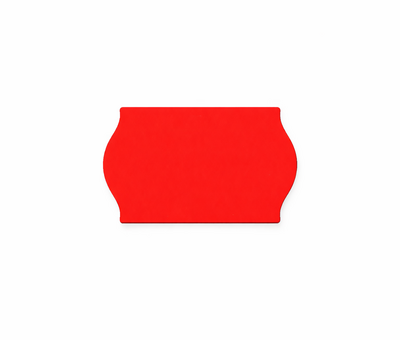 Prijsetiketten 26x16 rood - 1ds á 36 rol (geschikt voor METO)