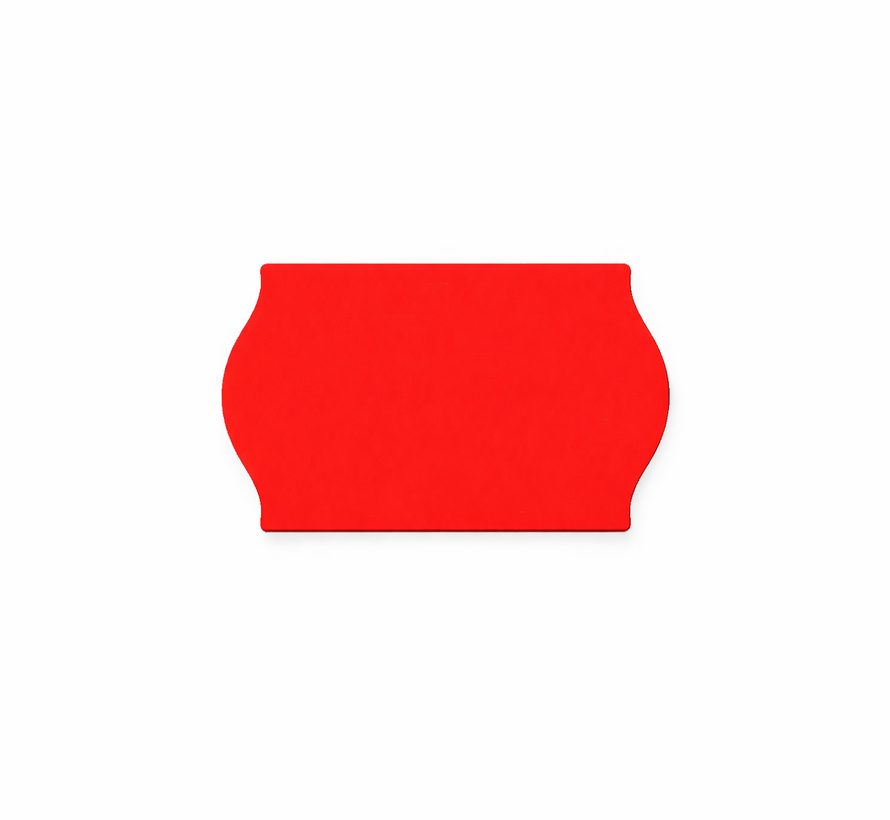Prijsetiketten 26x16 rood Universeel - 1ds á 36 rol