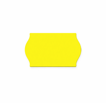 Printex prijsetiketten 26x16  fluor geel - 1ds à 36 rol