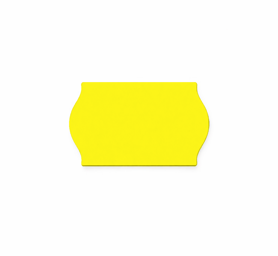 prijsetiketten 26x16 / 25x16 fluor geel- 1ds à 36 rol