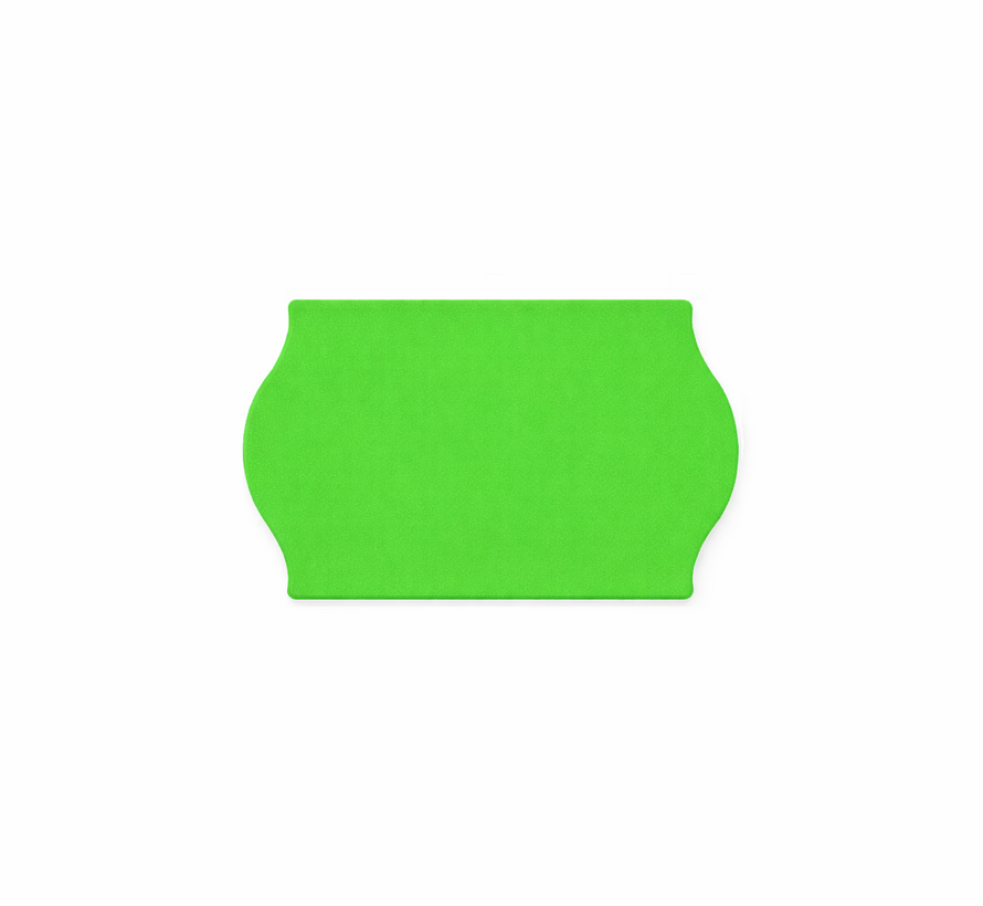 Prijsetiketten 26x16 Fluor groen - 1ds à 36 rol