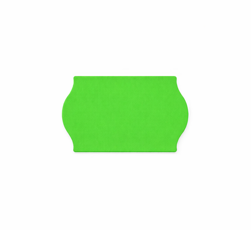 Uno prijsetiketten 26x16 fluor groen - 1ds à 36 rol