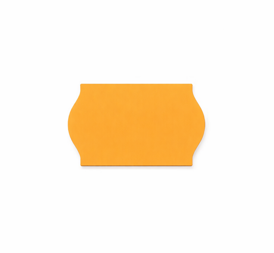 Prijsetiketten 26x16 fluor oranje - 1ds á 36 rol (geschikt voor METO)