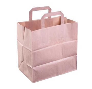 Papieren draagtassen 26 + 17 x 26 cm ECO