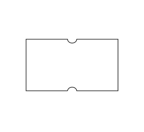 Prijsetiketten 21x12 wit Universeel - 12 rollen