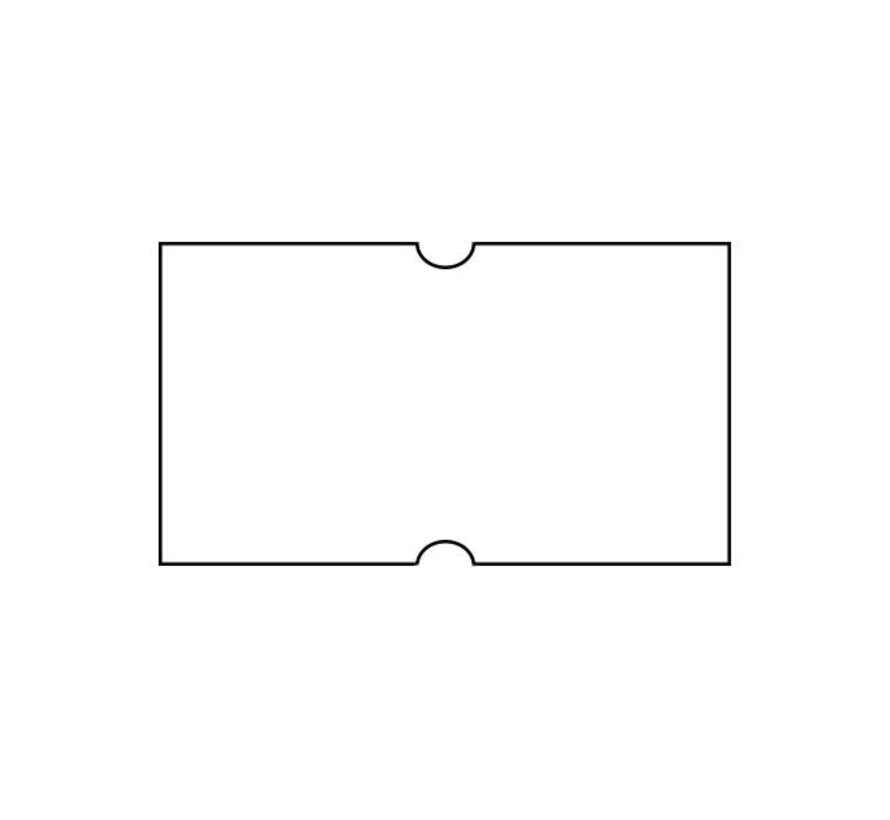 Prijsetiketten 21x12 wit Universeel - 12 rollen