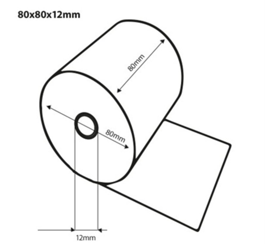 Thermorollen 80x80x12 mm, 70 grams