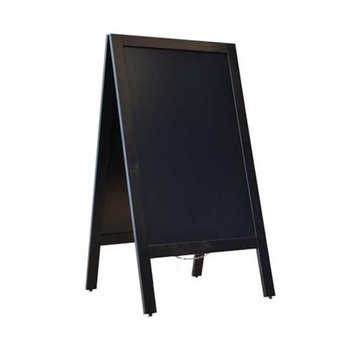 Krijtstoepbord, Zwart - 75x135cm