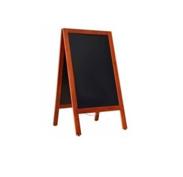 Krijtstoepbord Mahonie 75x135cm