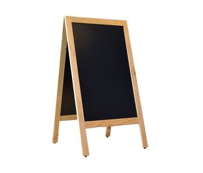 Krijtstoepbord Blank 75x135cm