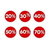 Sticker korting (Groot)