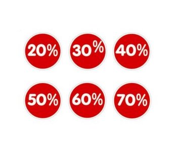 Sticker korting (Groot)