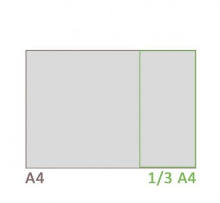 Menuhouder Deluxe 1/3 A4 (staand)