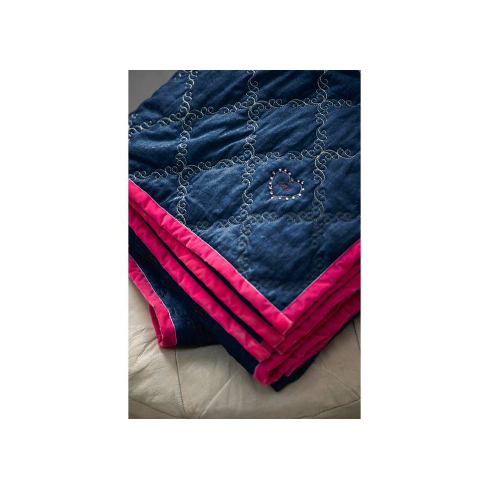Little Diva sprei / foulard Jeans bedspread Little Diva Blue